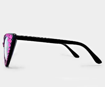 Fashion Crystal Eyewear-Fuschia