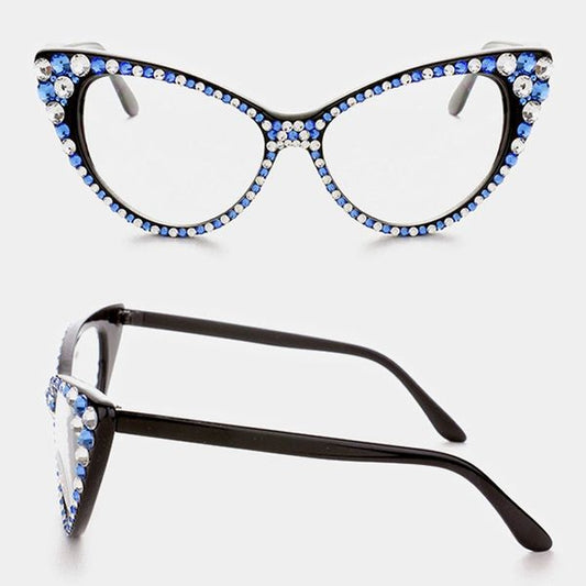 Fashion Crystal Eyewear-Blue/Clear