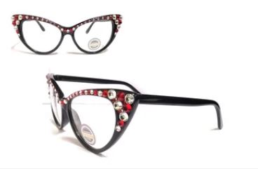 Fashion Crystal Eyewear-Red – It Looks Good On You.com