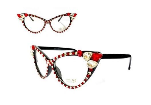 Red & White Cat Point Eyewear