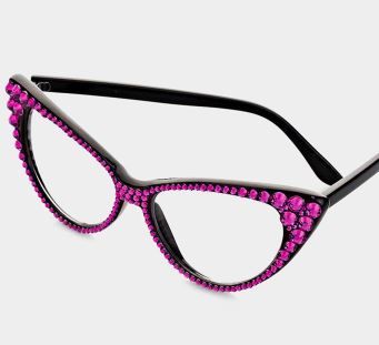 Fashion Crystal Eyewear-Fuschia