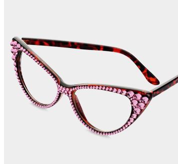 Fashion Crystal Eyewear-Pink