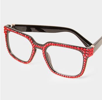 Fashion Crystal Cat Eyeglasses