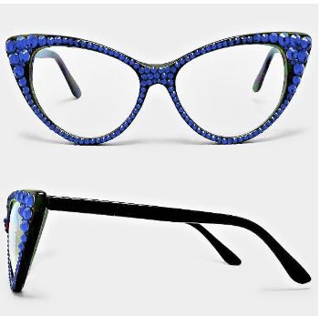 Fashion Crystal Eyewear-Blue