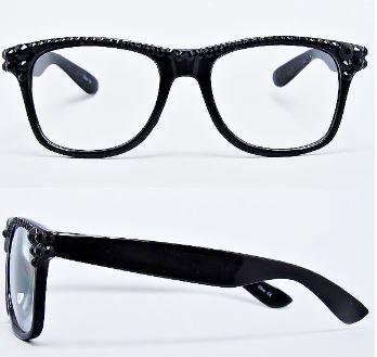 Fashion Crystal Clear Cat Eyeglasses